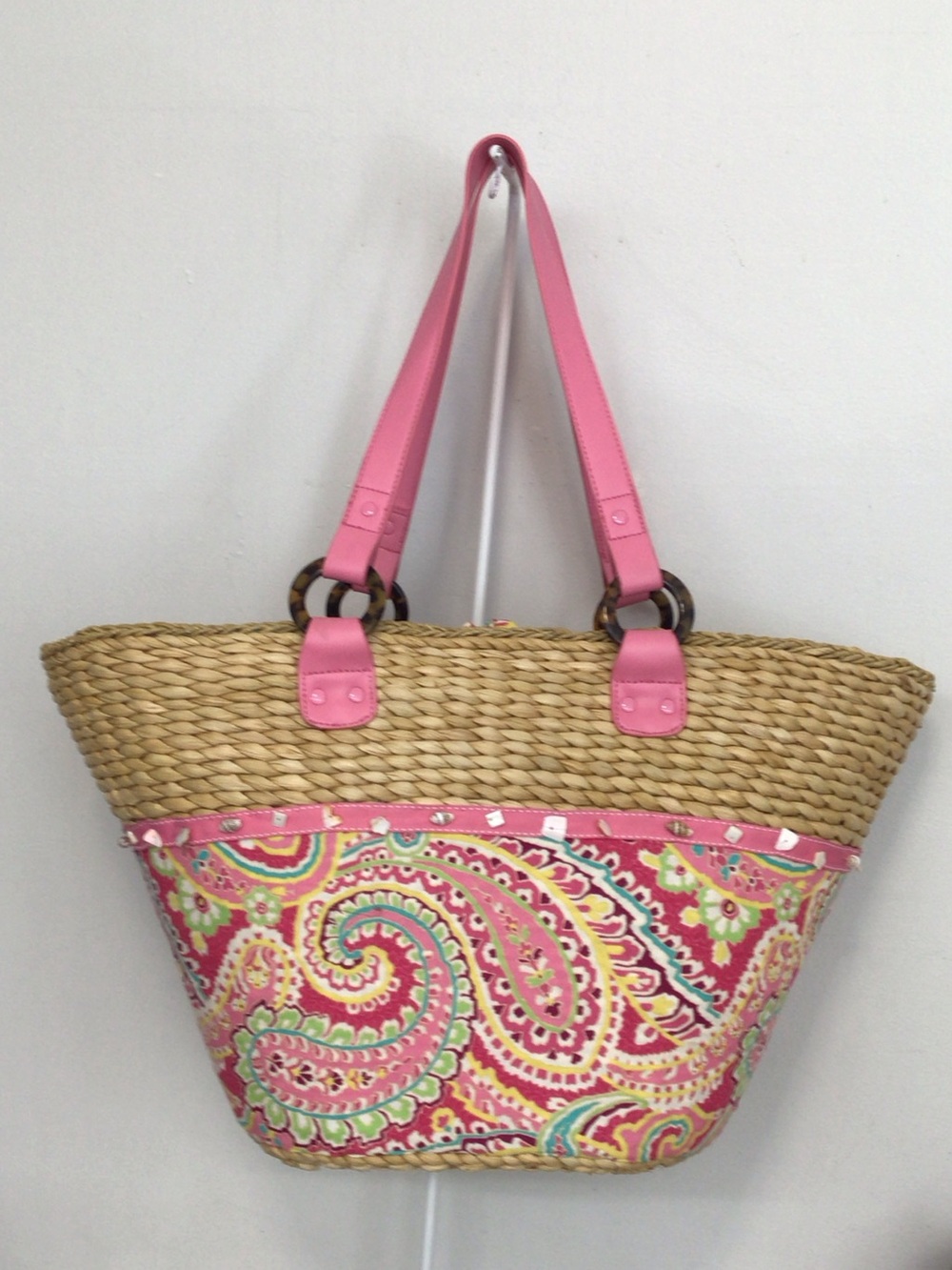 VERA BRADLEY STAW TOTE CAPRI MELON BEACH BAG NEW